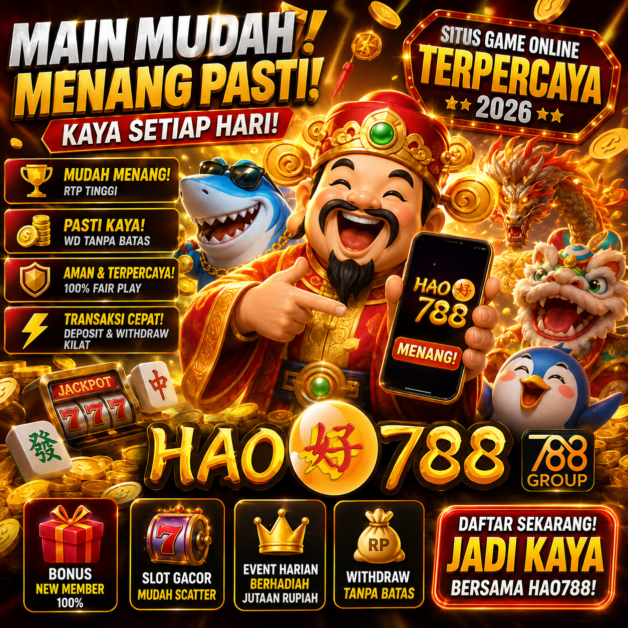 HAO788: Sensasi Kemenangan Tanpa Henti, Mudah Kaya Dalam Sesaat!