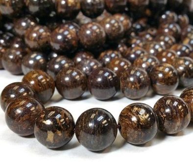 bronzite-beads